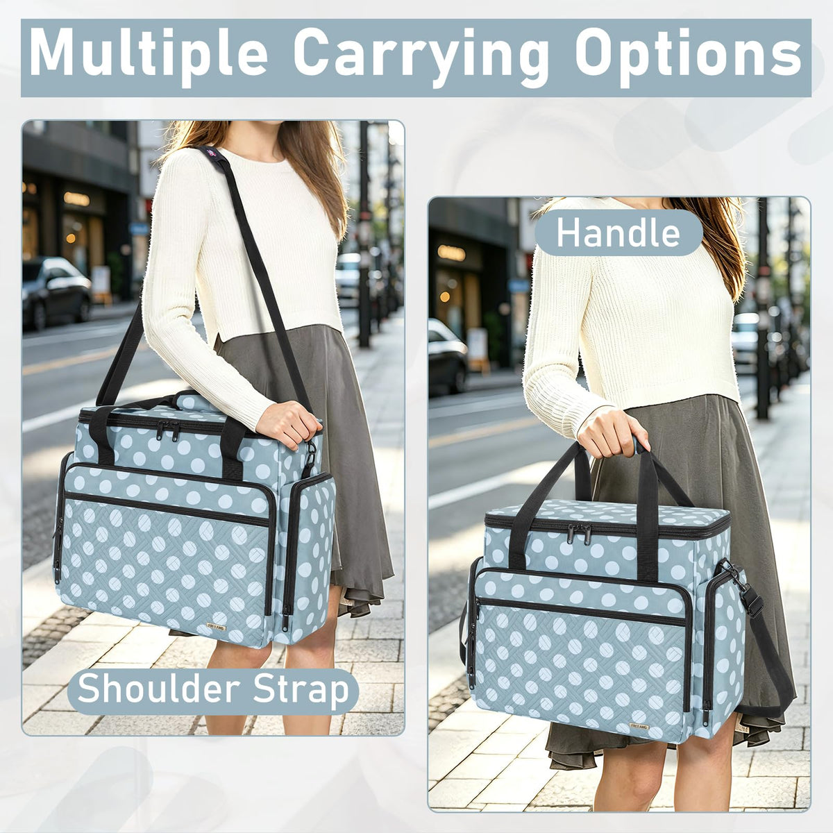 Extra Large Rolling Makeup Bag with 4 Removable Pouches and 1 Brush Holder