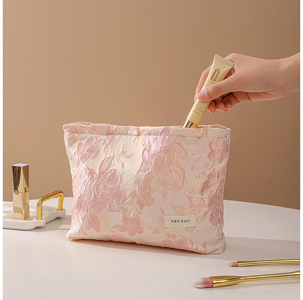 getgto 2 Pcs Makeup Bags, Large Cosmetic Bag Travel Toiletry Bag