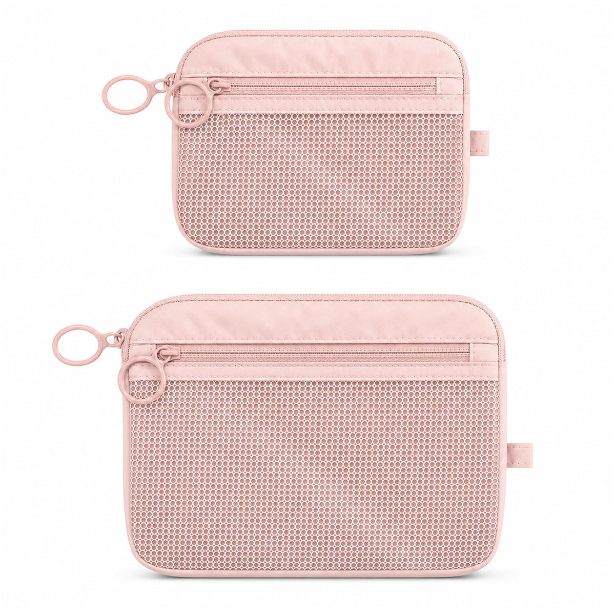 GIVLEFLY 2 PCS Purse Organizer Pouch Set for Women, Lightweight Zipper Storage Pouches for Handbags, Cosmetics, Keys, Cards, Travel Accessories and Daily Essentials