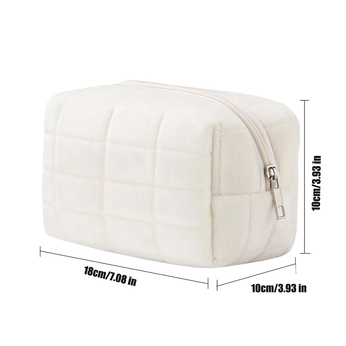 HABUAETY Makeup Cosmetic Bag Small Checkered Pouch Make Up Purse Bag Y2k Accessories