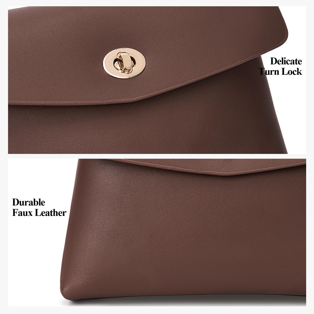 HiTotes Makeup Bag Travel Makeup Pouch for Women Small Cosmetic Pouch PU Leather Pouch Bag Clutch Purse