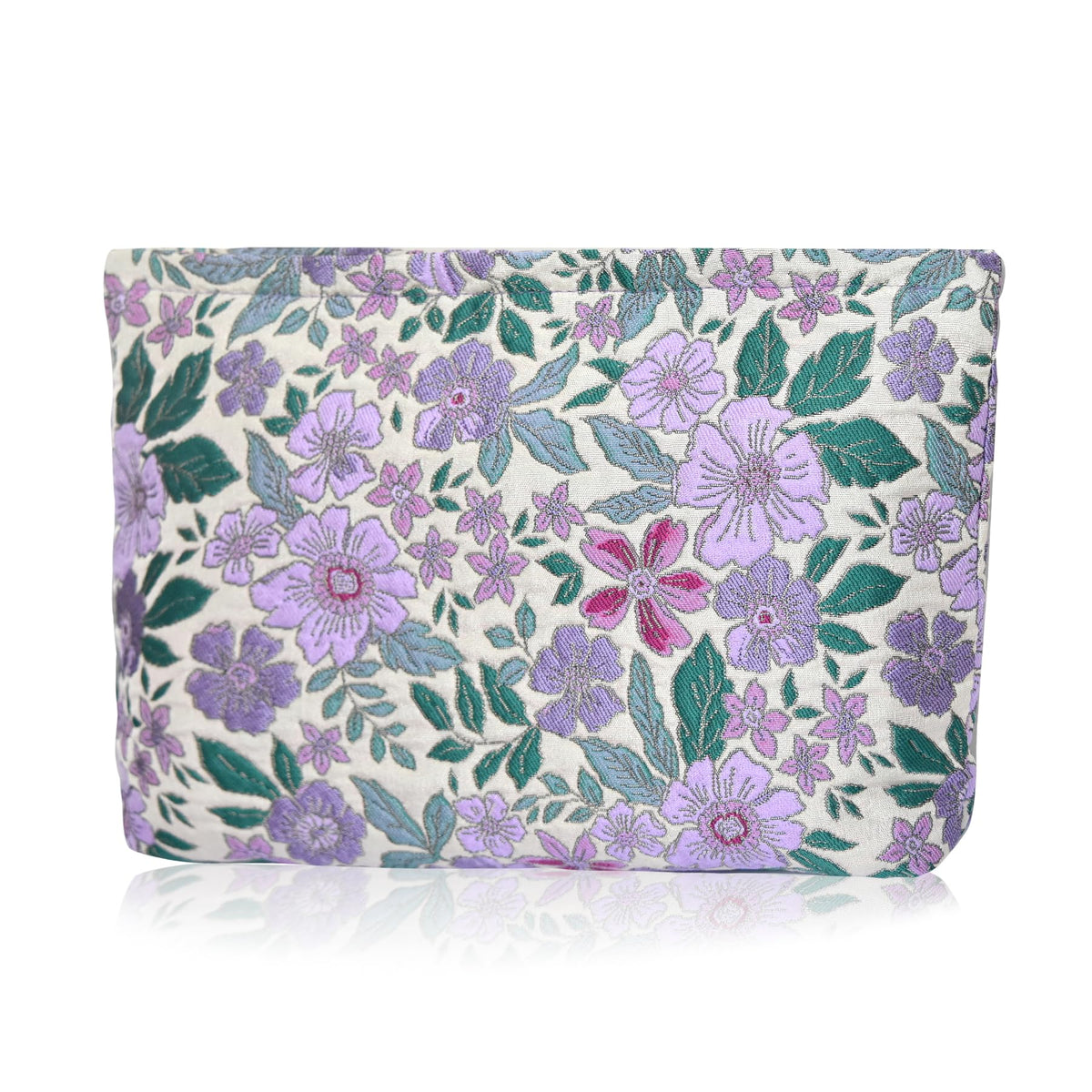 KeYaMee Make Up Bag Cosmetic Bags for Travel Women Floral Organizer Pouch