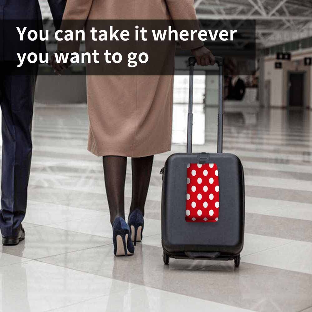 Mxocom Polka Dots White and Red Pattern Small Makeup Bag for Purse Colorful Background Travel Cosmetic Bag Makeup Pouch Portable Versatile Zipper Pouch for Women