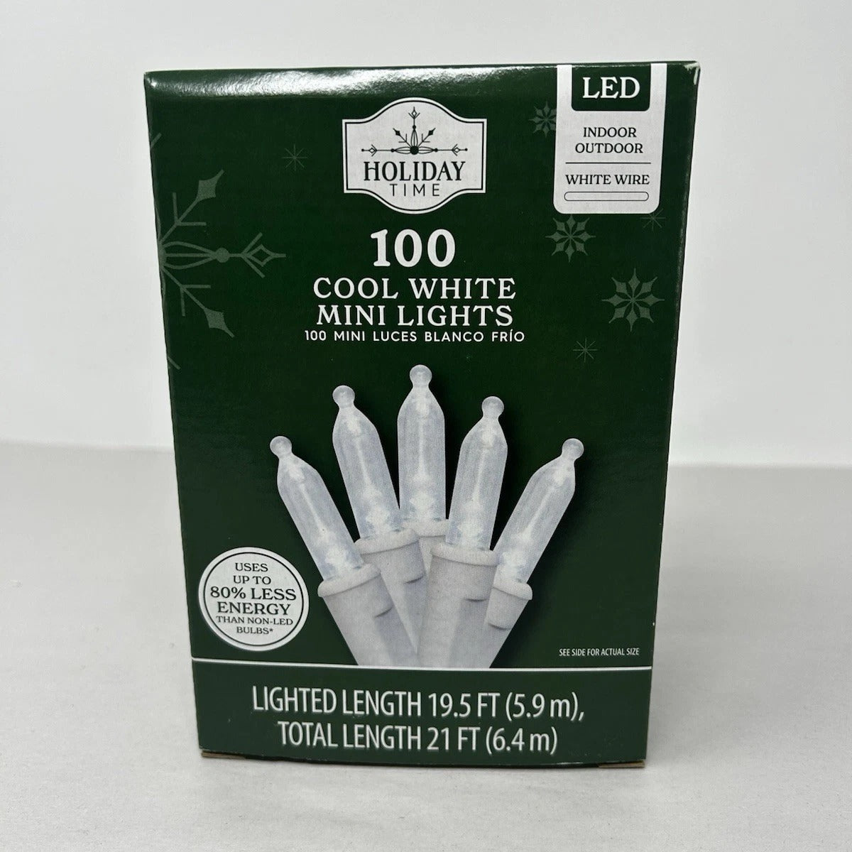 Holiday Time Cool White LED Lights