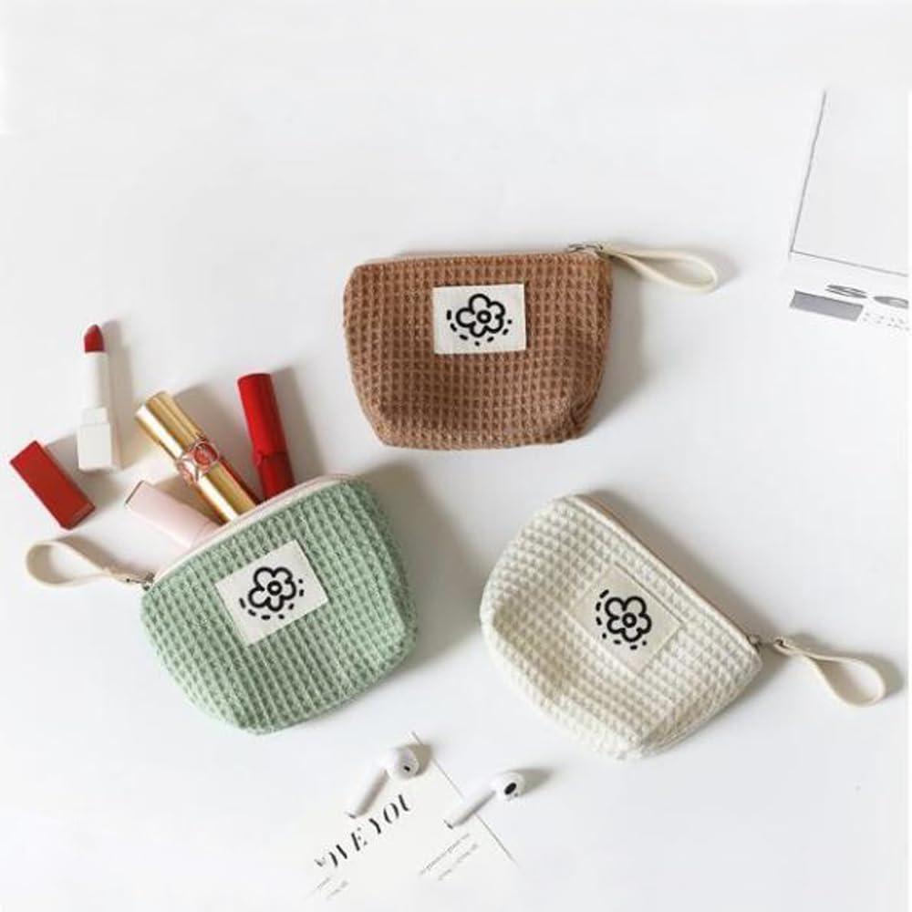 RUIXIAOXI Small Cosmetic Bag,Makeup Bags, lipstick pouch Beauty Makeup Lipstick Cosmetic Accessories Organizer Women and Girls (green)