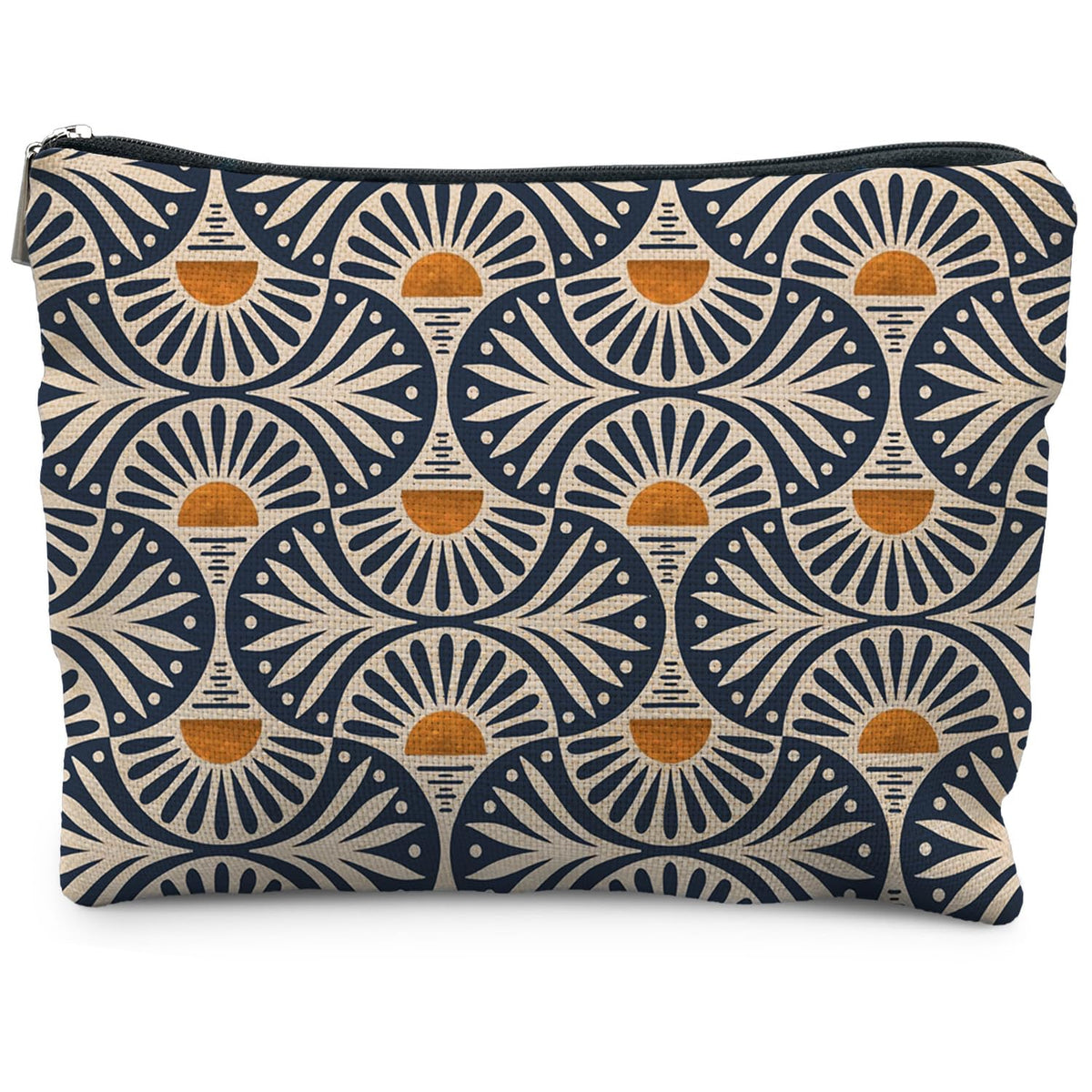 RYYCDOI Boho Makeup Bag Gifts for Women, Sunset Leaf Aesthetic Makeup Pouch