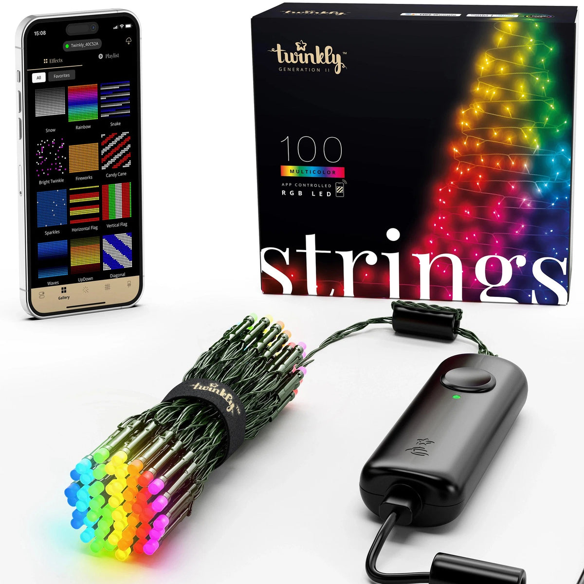 Twinkly Strings Multicolor RGB Christmas Lights