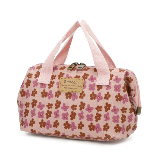 Smrcom Makeup Bag Cosmetic Bag For Women Girl Travel Makeup Bag Toilet Bag Zipper Organizer Bag Waterproof (Pink 2)