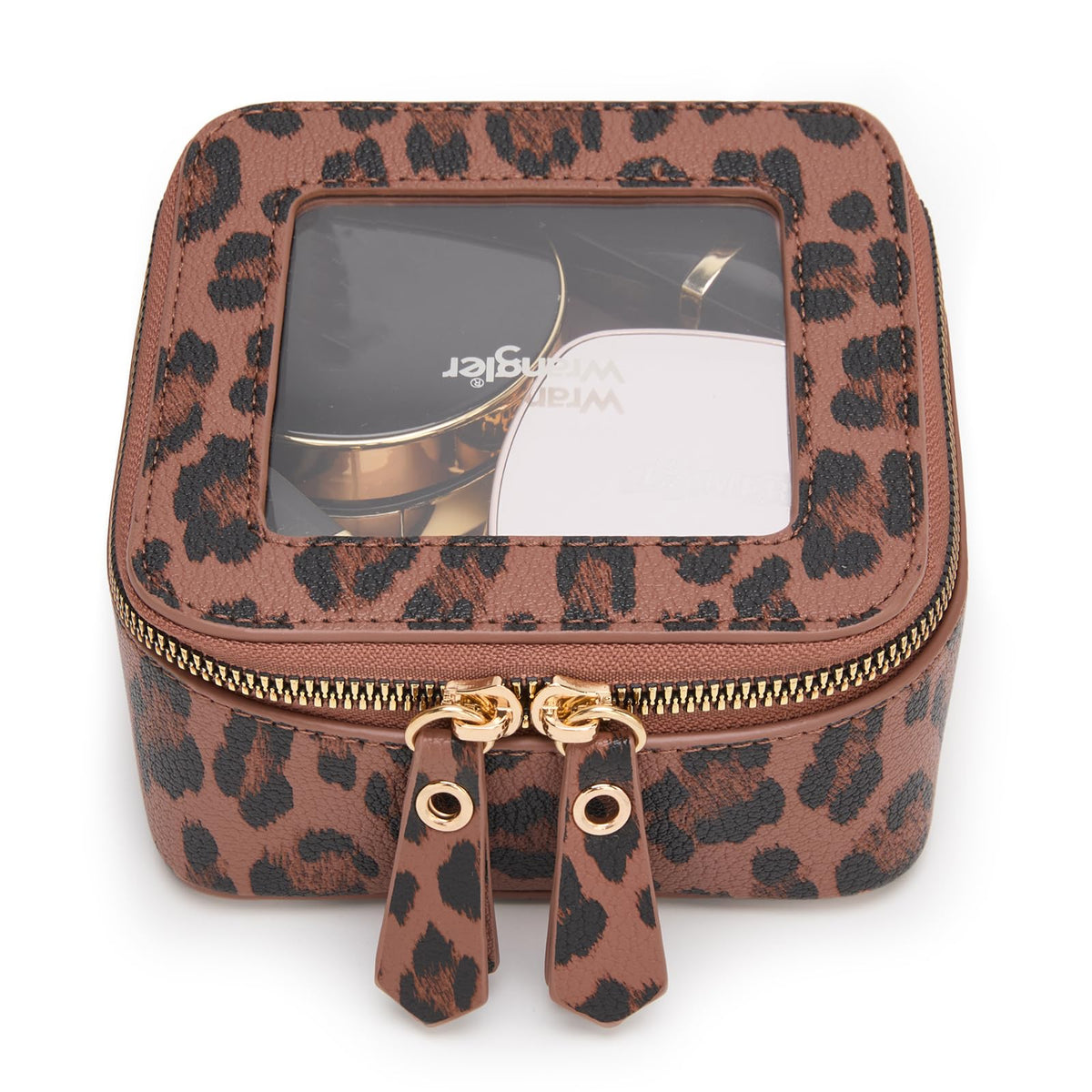 Wrangler Mini Clear Makeup Bag Organizer Travel Toiletry Bag for Women