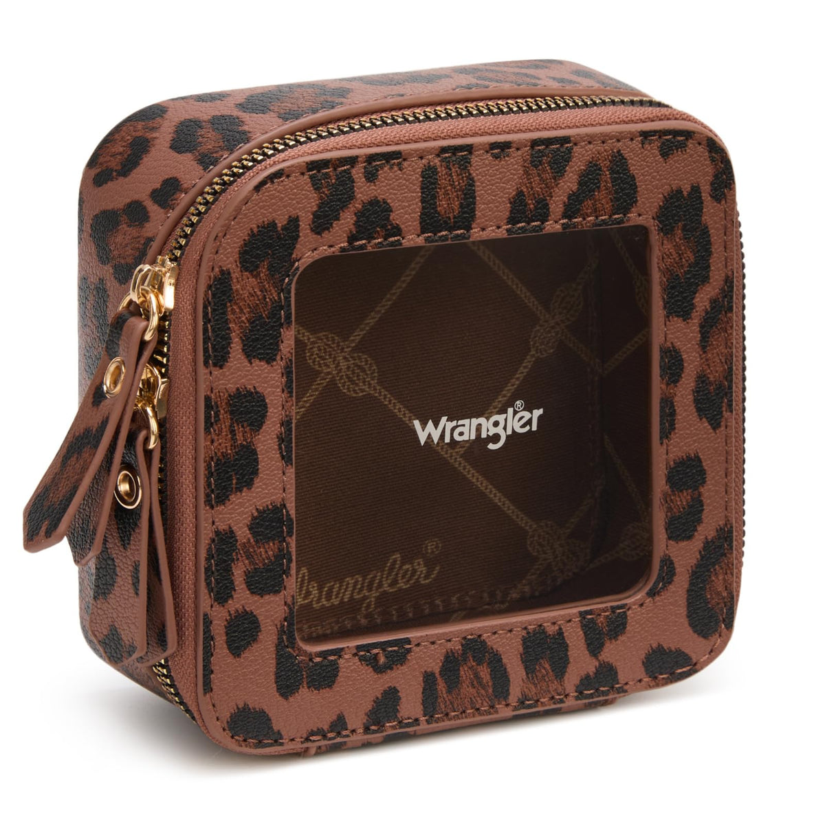Wrangler Mini Clear Makeup Bag Organizer Travel Toiletry Bag for Women